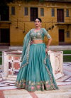 Lnb1450 Zari Shimmer Embroidery Work Lehenga With Blouse Dupatta Wholesale In India